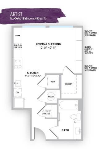 Floorplan - Gallerie Apartments