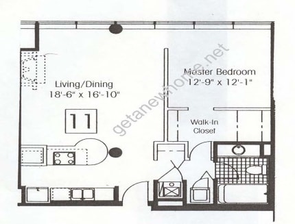 1BR/1BA - Metropolitan Place