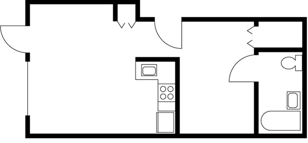 Floorplan - Ellis Court Apartments