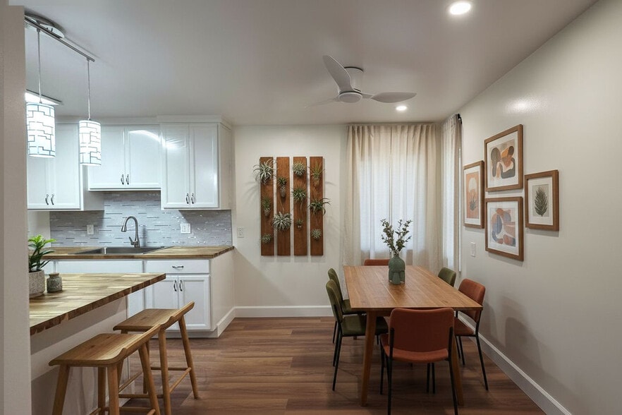 Dining area - staged for visualization - 16825 S Berendo Ave