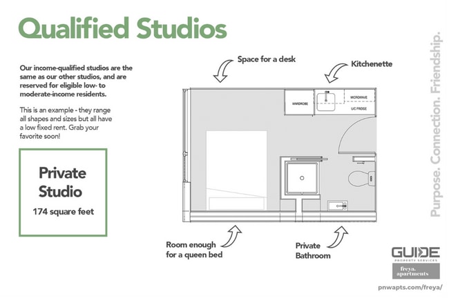 Floorplan - Freya Apartments - Private Studios + Social Connection