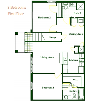 2BR First Floor - Anson Park