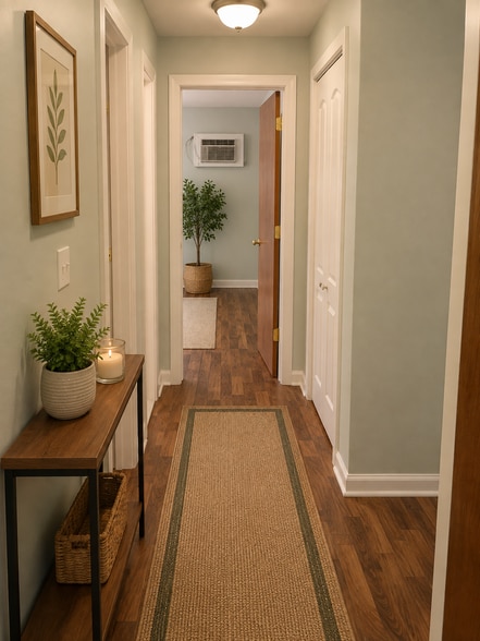 Hallway between bedrooms - 1147 Miller Ln