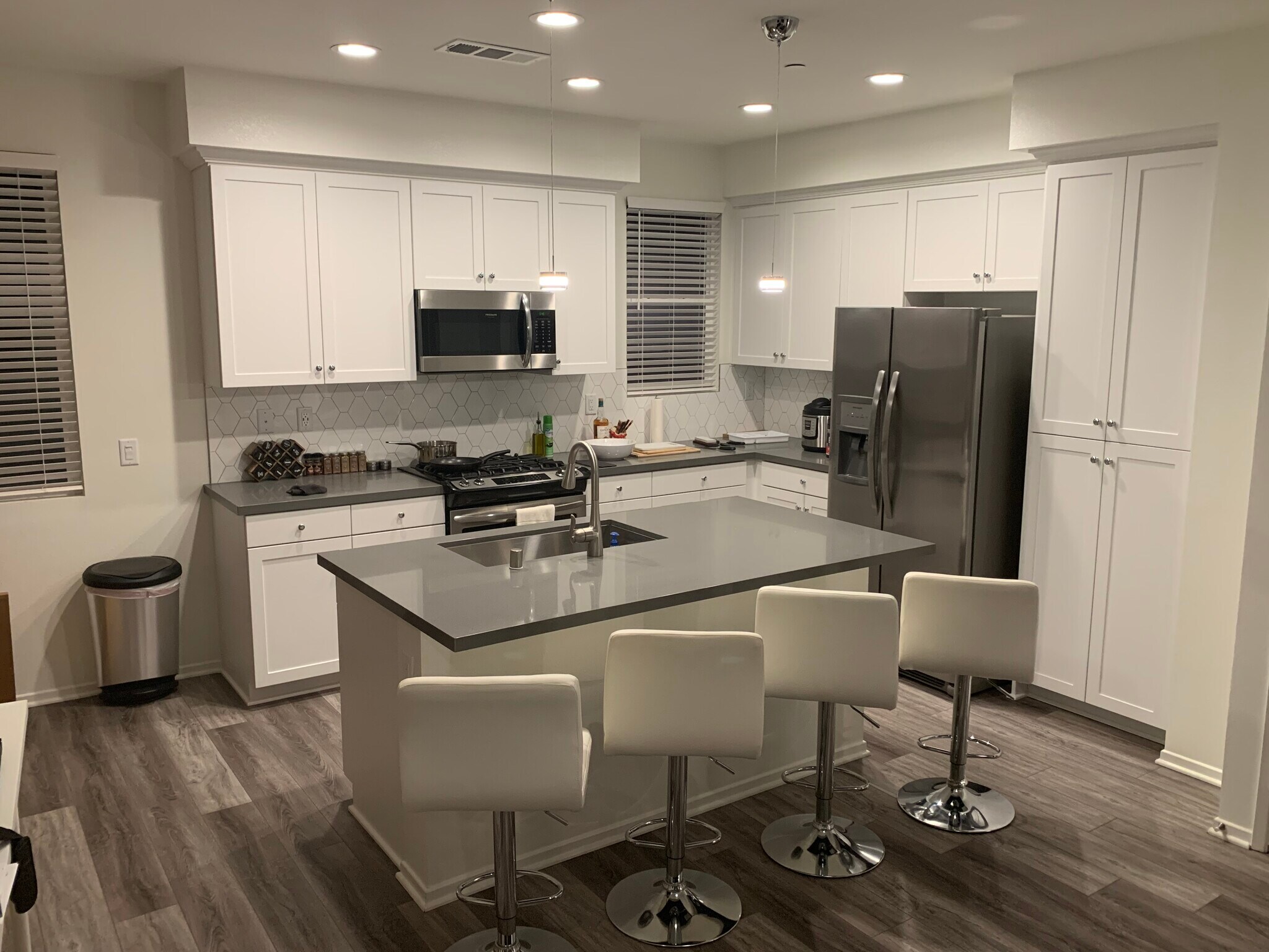 Common kitchen area with access to stove, refrigerator, dishwasher, and other culinary appliances. Dining area not pictured. - 1434 Santa Victoria Road