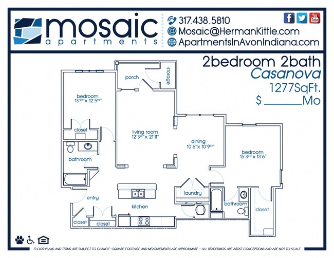 Floorplan - Mosaic Apartments