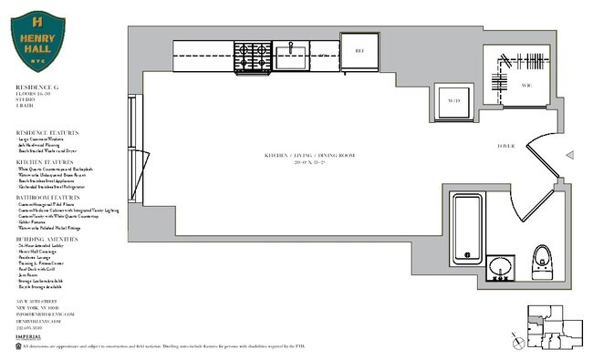 Floorplan - Henry Hall