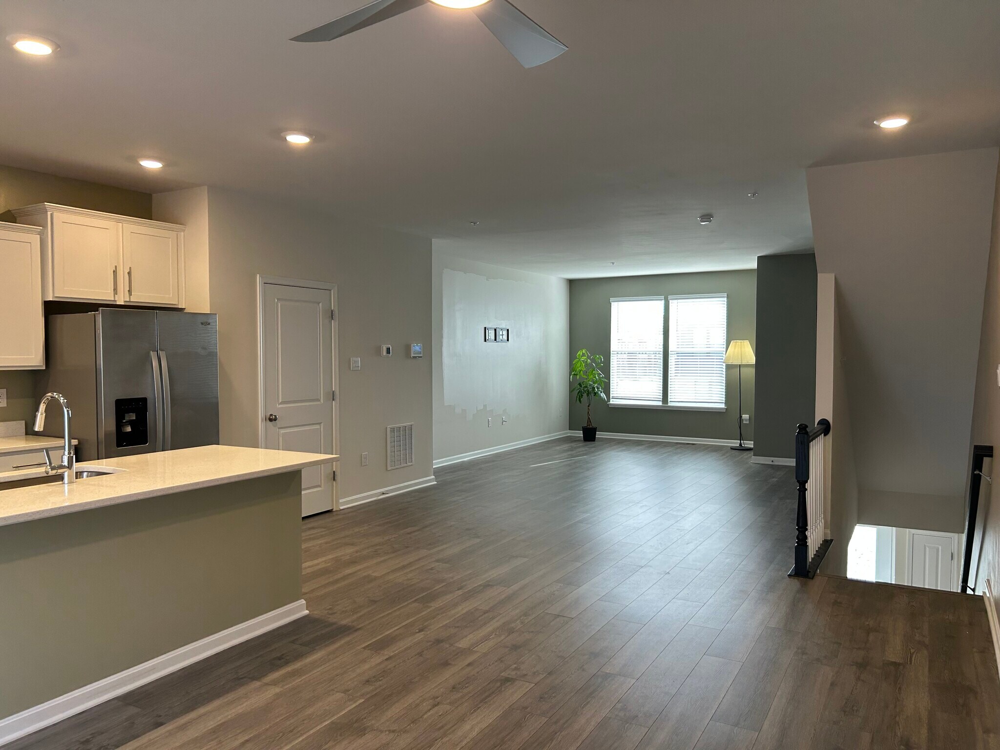 Main level living: Kitchen, Dining & Living - 813 Bond St