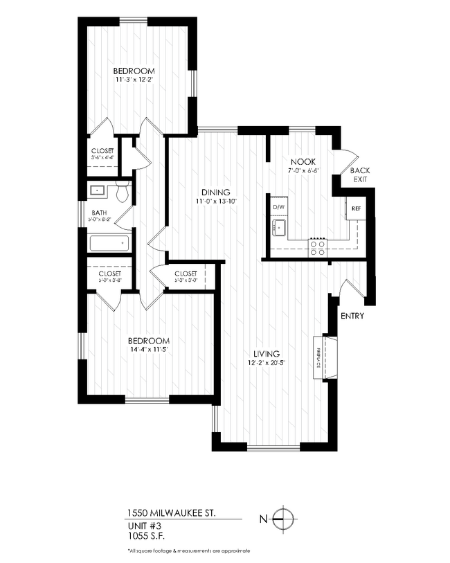 Floorplan - 1550 Milwaukee St.