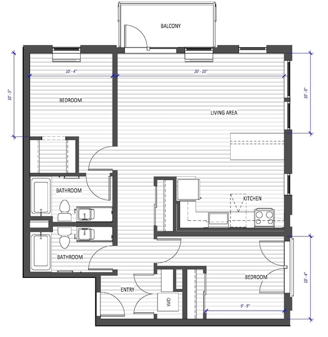 Floorplan - Hyas Point Apartments
