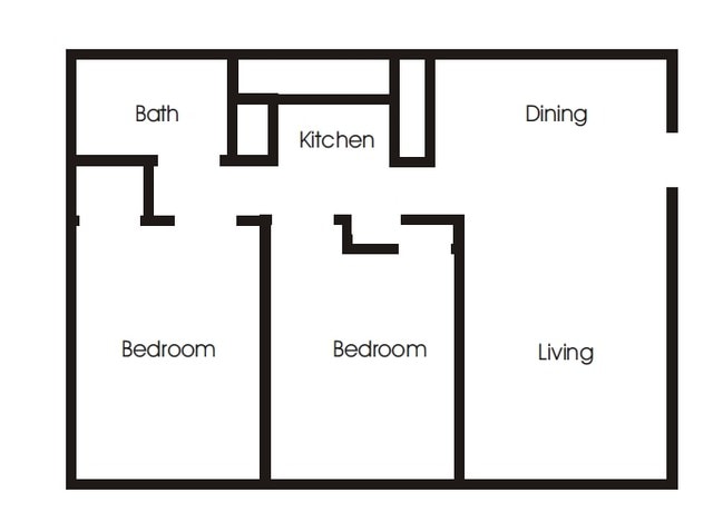 2BR/1BA - 8 St Apartments