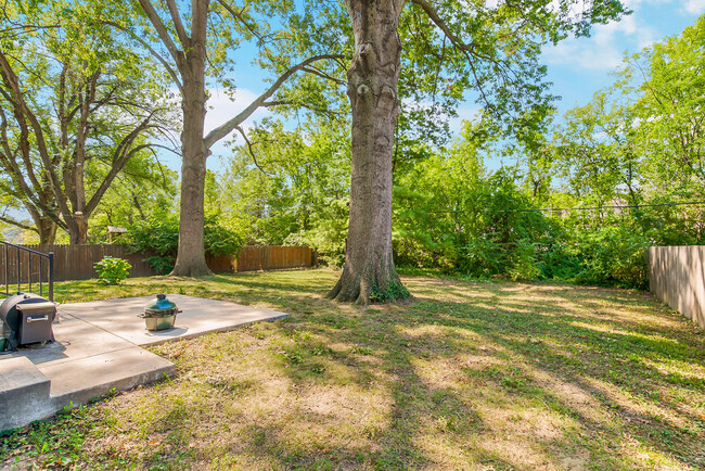 Large backyard with patio - 8030 Reinhardt Ln