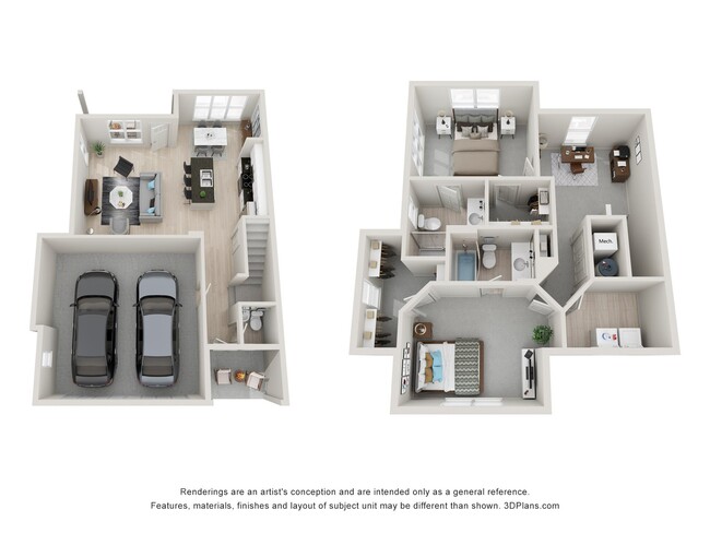 Floorplan - The Strand at Beulah Townhomes