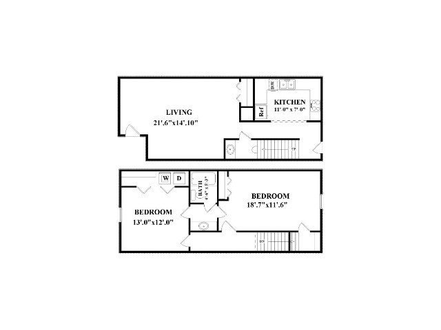 2 bed/ 1.5 bath - The Patrician