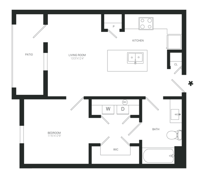 Floorplan - Gray Branch Apartments