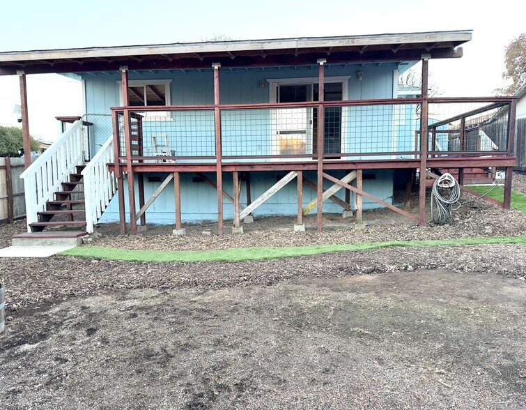 Back fo house, yard and wrap around deck - 16060 39th Ave