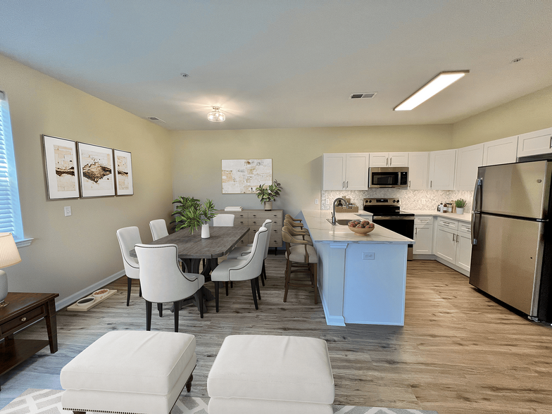 Living, Dining & Kitchen - The Residences at Willow Ridge