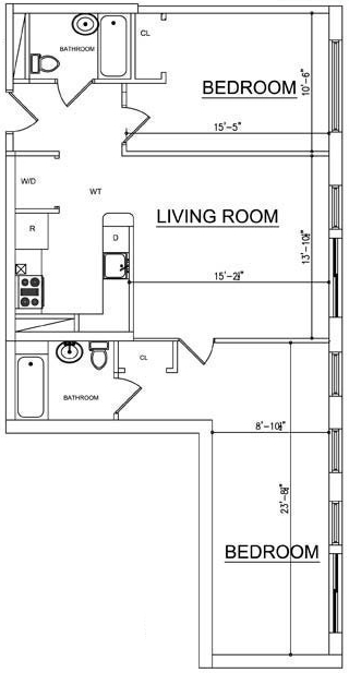 2BR/2BA - Ocean Blue
