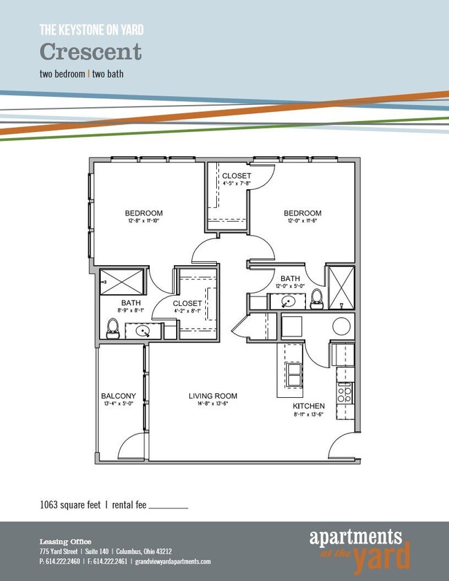 Floorplan - Apartments at the Yard: Keystone