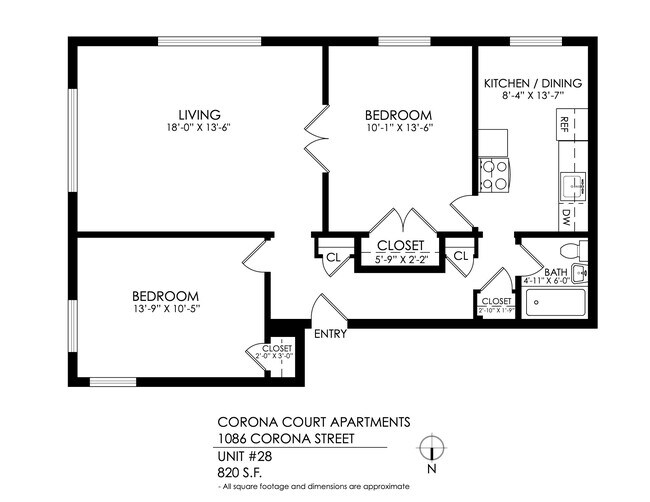 Floorplan - Corona Court Apartments