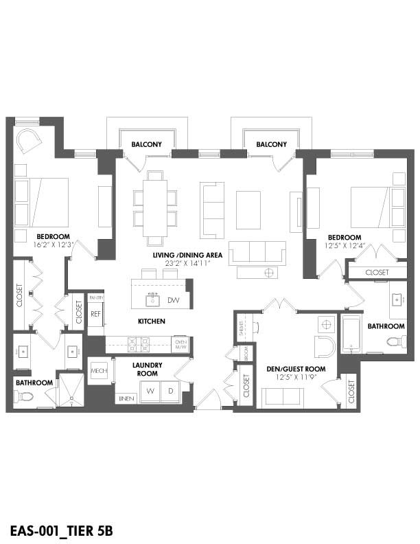 Floorplan - The Residences at Eastern Market