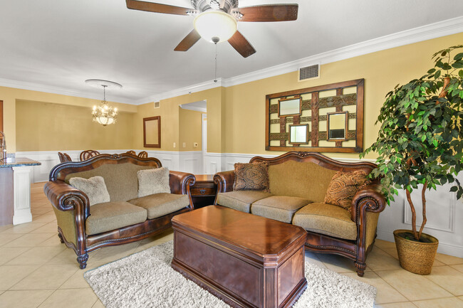 furnished living room - 6450 Emerald Dunes Dr