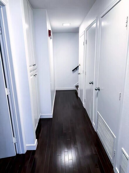 downstairs hallway with washer & dryer - 1120 Granville Ave