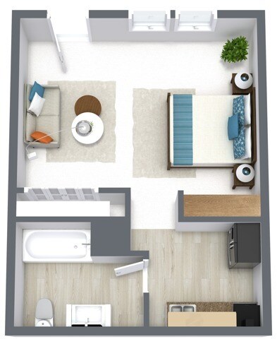 Bristol floorplan - Ridgewood Apartments