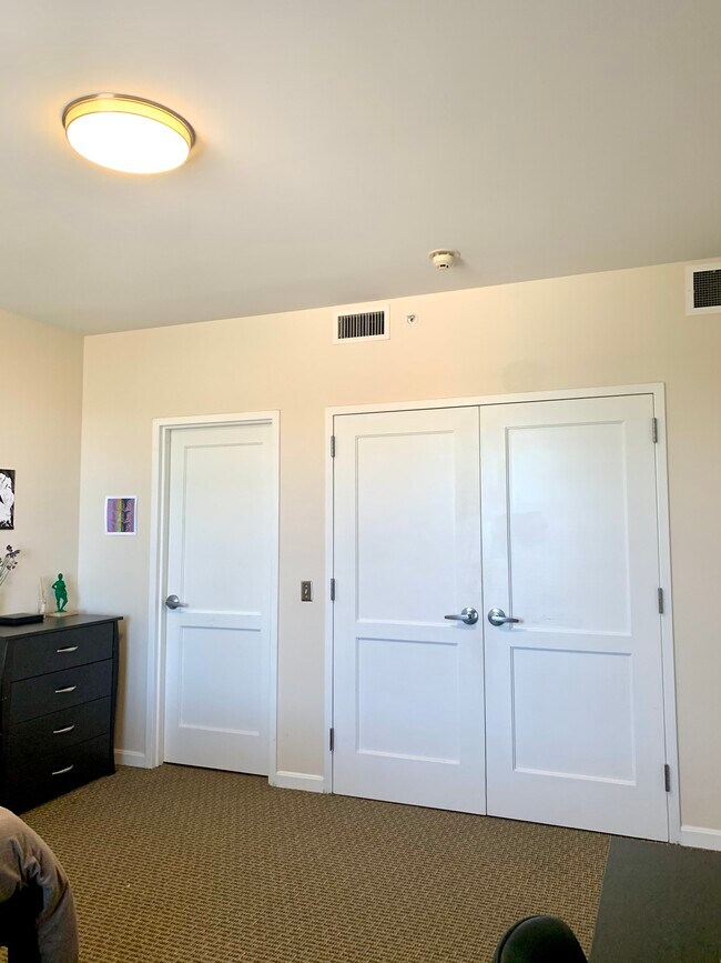 Bedroom, Fully Furnished, Full Bed, Large Closet - 300 Park Point Dr