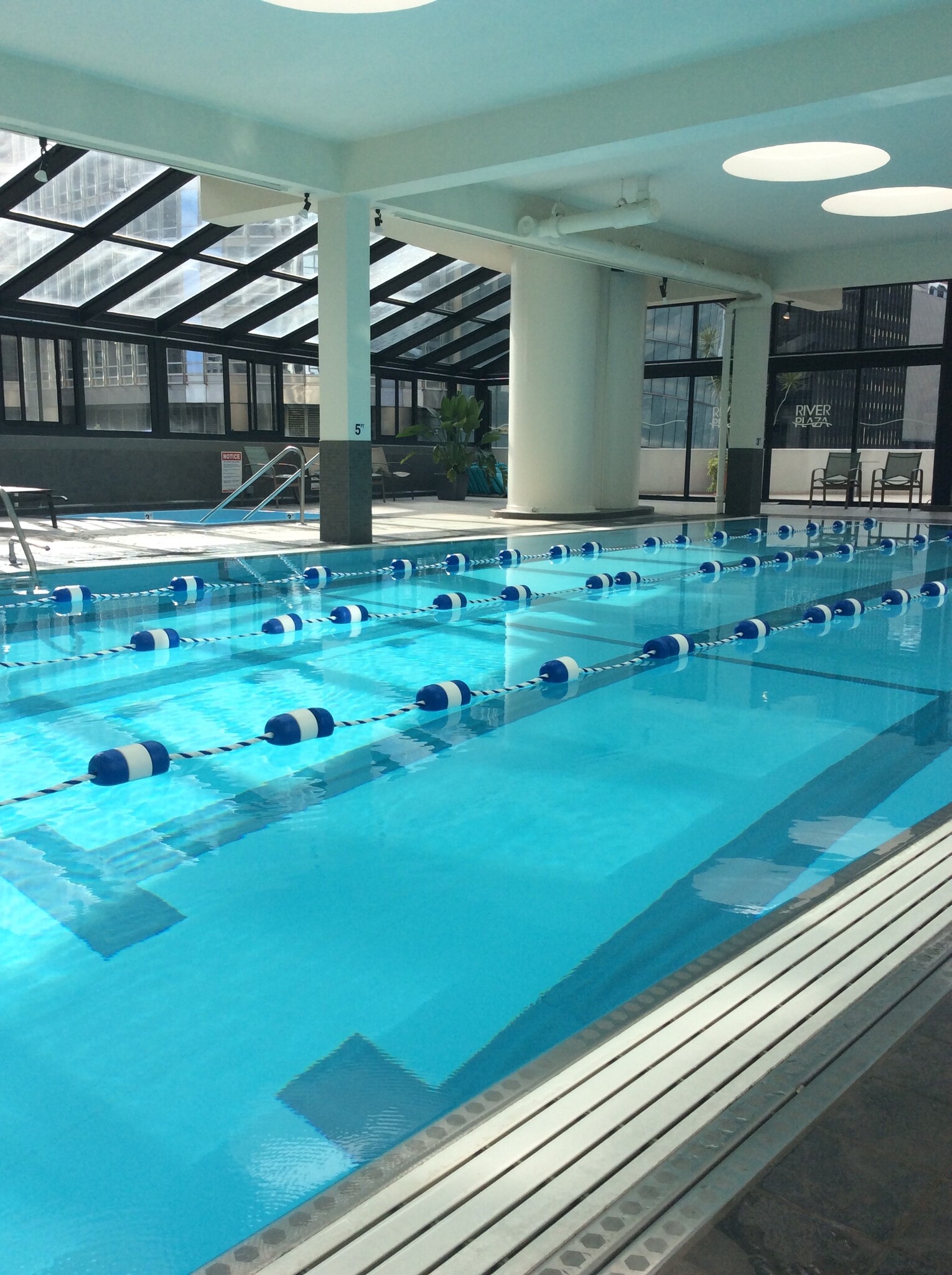 Year round heated pool - 405 N WABASH Ave
