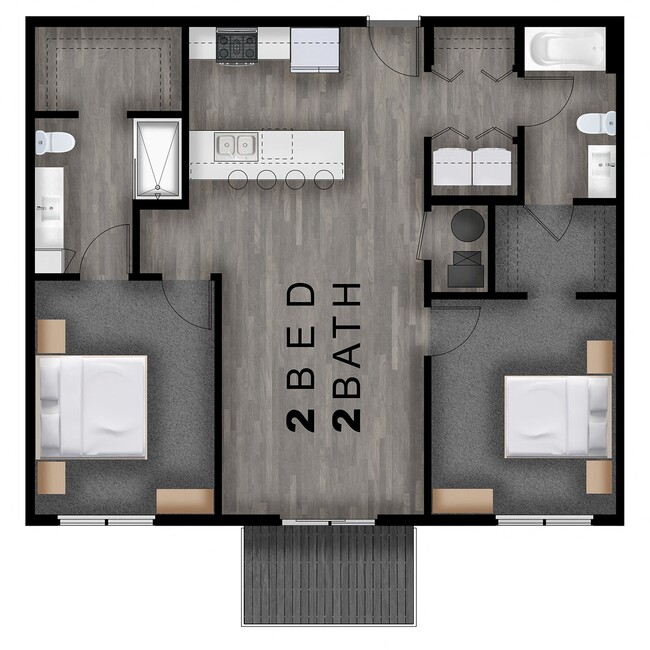 Floorplan - Cross Creek Apartments