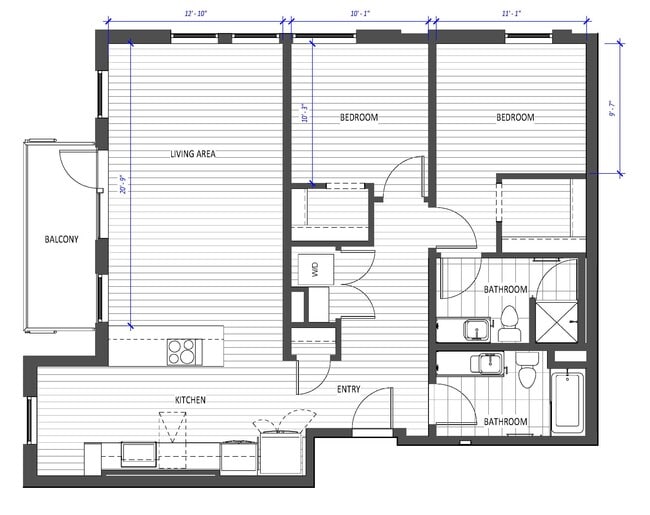 Floorplan - Hyas Point Apartments