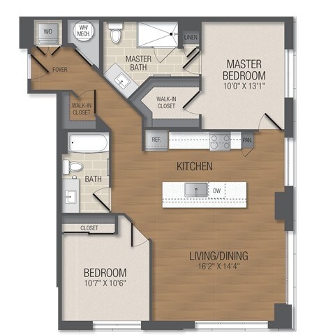 Floorplan - The Acadia at Metropolitan Park