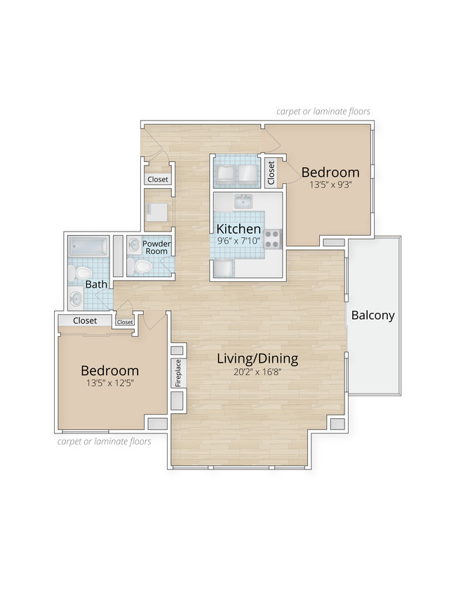 Floorplan - 1633 Q Apartments