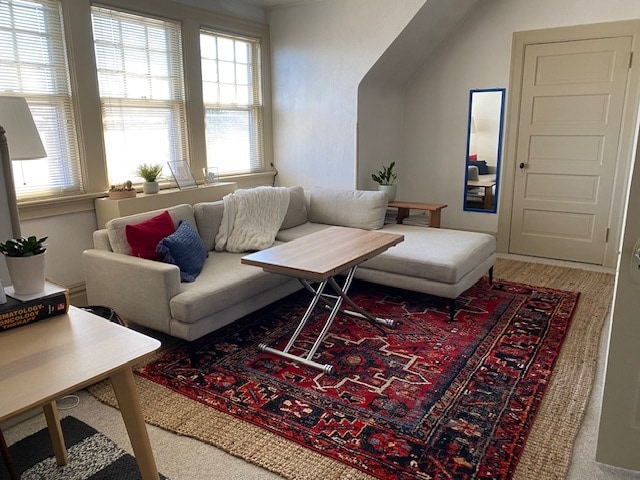 Other side of living room - 3 large windows - door is to very large closet - 1360 Denniston St