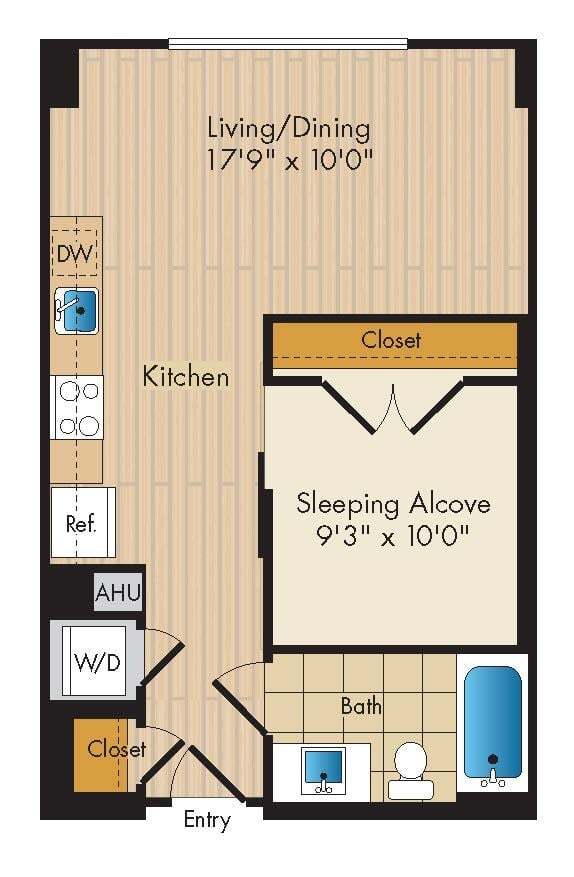 Floorplan - Flats 130 at Constitution Square