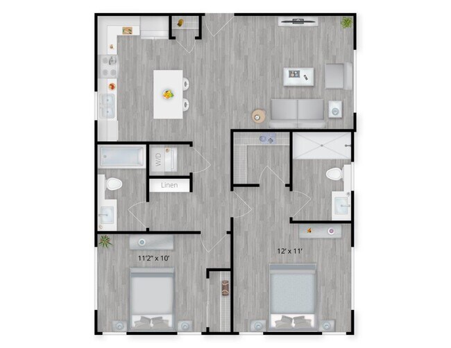 Floorplan - The Rose Apartments