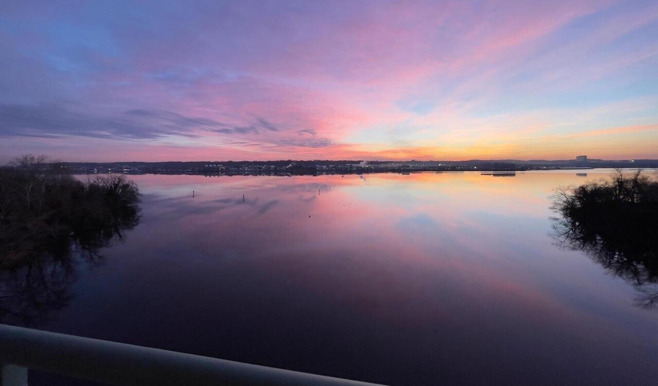 Sunset from Apartment Balcony - 501 Slaters Ln