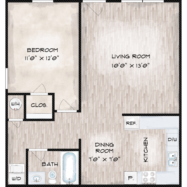 1x1_Maple_Classic_570_SqFt_FP_112967.png - Belmont Heights Apartments & Townhomes