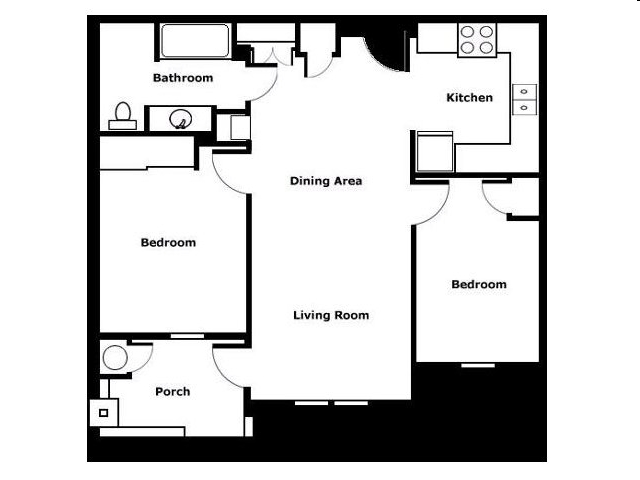 Two Bedroom - 1200 Park Avenue Senior Residential