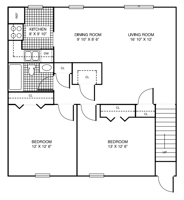 2BR/1BA - Timberhaven Apartments
