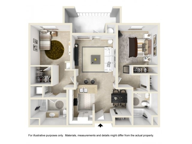 2BR/2BA - Metro 102 Apartments