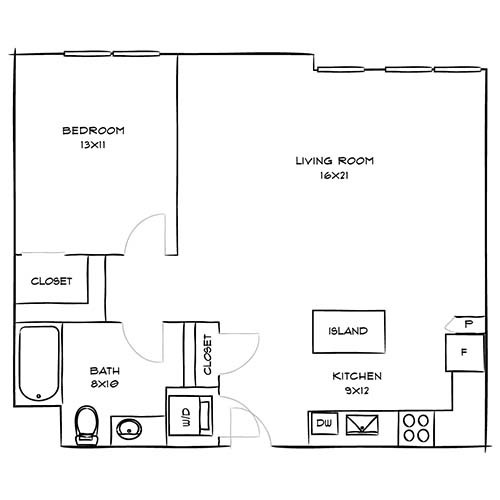 Floorplan - Indigo Apartments