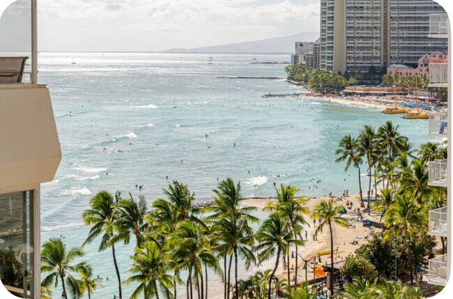 View from bedroom 2 - 2500 Kalakaua Ave