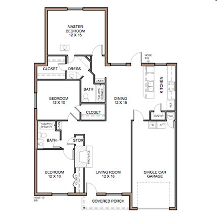 3 BR/2 BA - Meadowlark Place