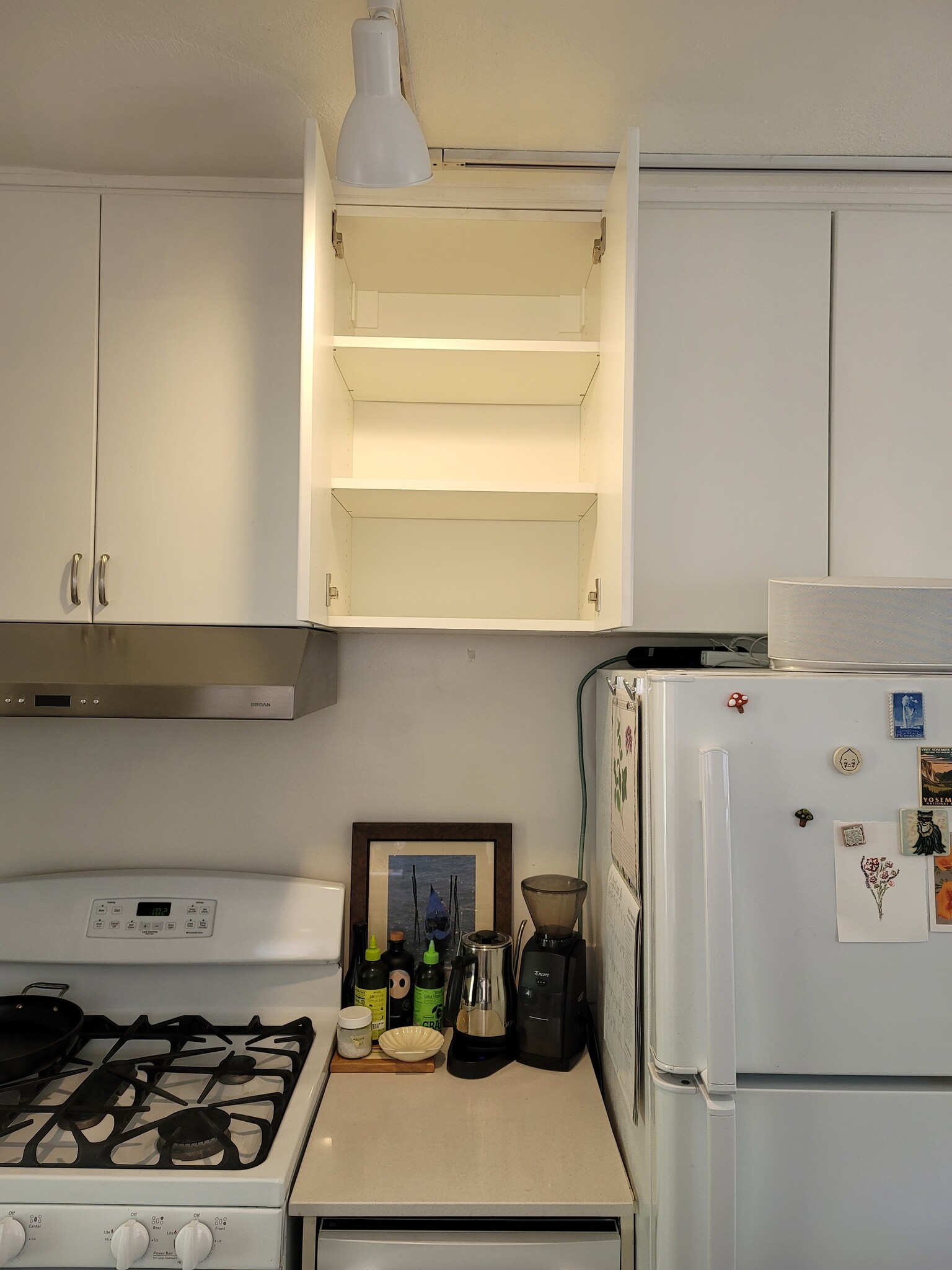 New cabinets across from original cabinets - 2567 Land Park Dr