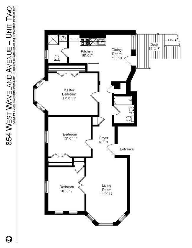 Floorplan - 854 W. Waveland