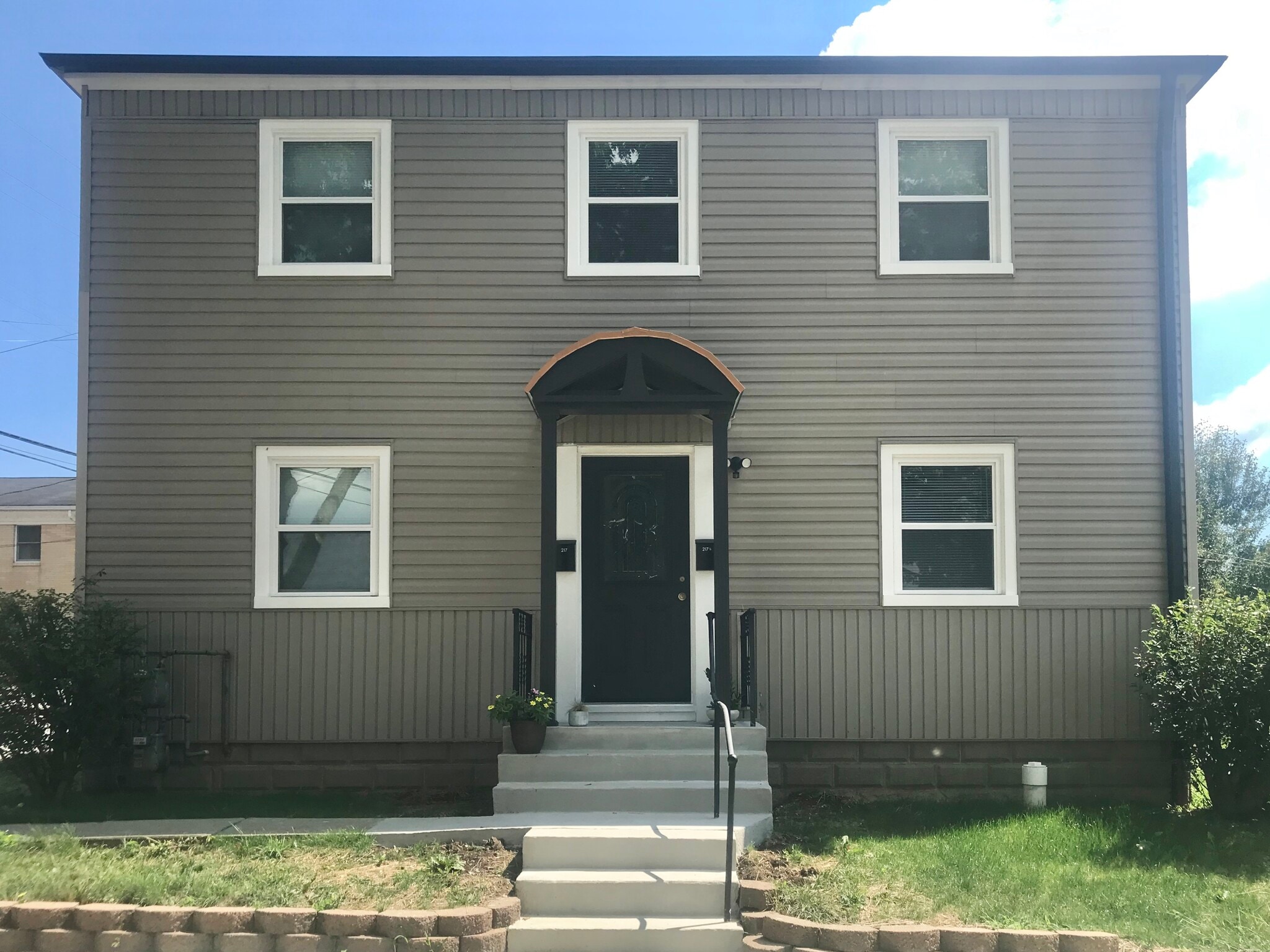 Front of duplex - 217 Lane St