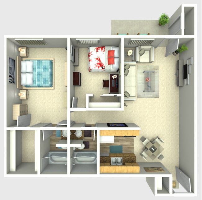 Floorplan - Elevation Apartments