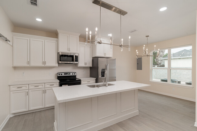 kitchen and dining space - 5406 N Crown Pt