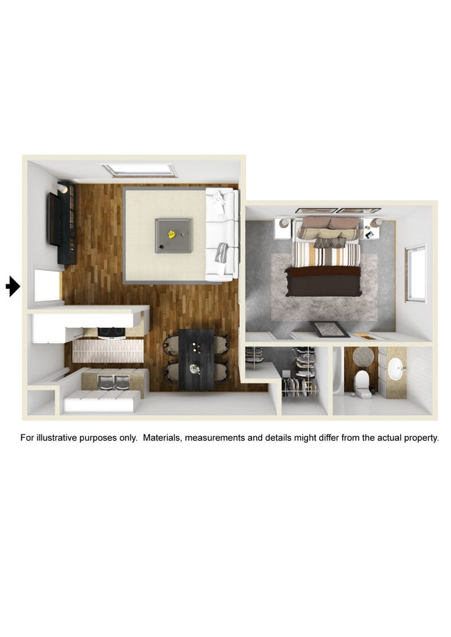 1x1 Floorplan - Country Haven